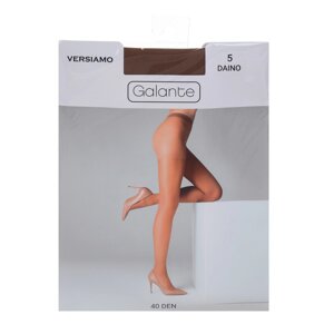 GALANTE Versiamo Колготки 40 DEN с шортиками, 85% полиамид, 15% эластан, размер 5, цвет загара