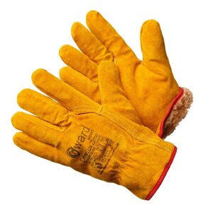 Перчатки спилковые, мех, Gward Driver Lux Zima, 2XL (11 р)