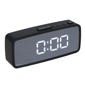 LADECOR CHRONO Будильник электронный, 14x5,7 см, USB/3xAAA, пластик, цвет черный, арт. 2