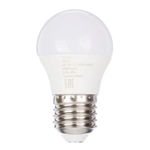 FORZA Лампа светодиодная G45 5 Вт, Е27, 420 Лм, 4000 К, 175-265 В, Ra>80, IRF