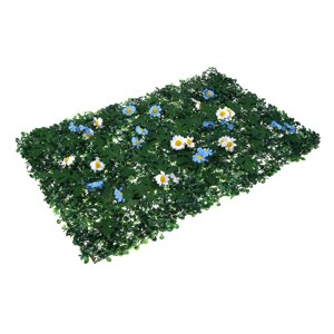 INBLOOM Изгородь искусственная Полевые цветы белые/синие 60х40см, PE