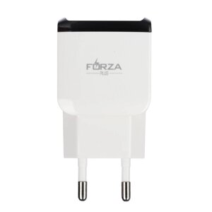 FORZA Сетевое зарядное устройство Палитра, 2xUSB, 2А, 5В, 5 цветов