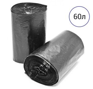 Мешок д/мусора 60л (30шт) рулон "Чистый дом!" черный