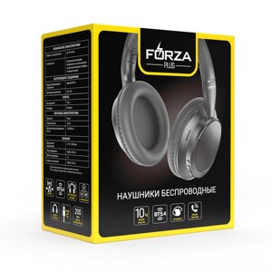 FORZA Наушники беспроводные полноразмерные AirBeats, 200мАч, BT5.4, чёрный