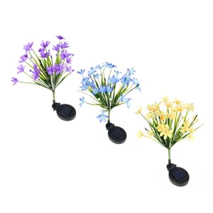 INBLOOM Фонарь на солн. батарее Лютик 70 см 42LED Ni - Mh 1.2 В/800 мАч, ткань, нерж. сталь