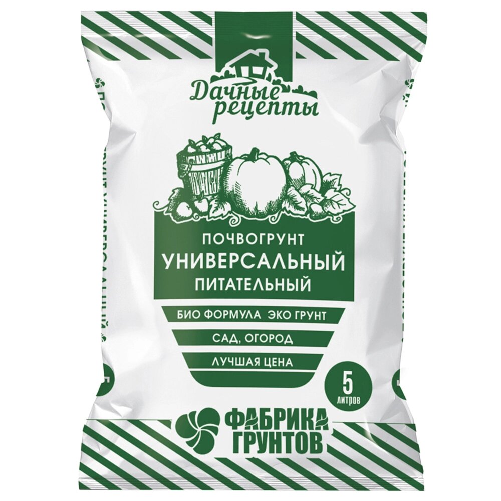 Почвогрунт Универсальный питательный 5л, Дачные рецепты  ЕКБ от компании ООО "Барс" - фото 1