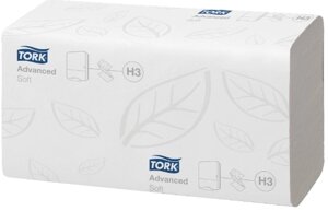 Полотенца бумажные Tork Singlefold Advanced (H3), ZZ, 200листов, 2слоя /20