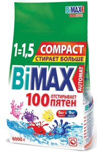 Порошок стиральный 6кг BIMAX (Бимакс)100 пятен"