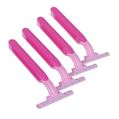 PROWAY Станки для бритья женские с тройным лезвием, силикон, пластик, 4шт от компании ООО "Барс" - фото 1