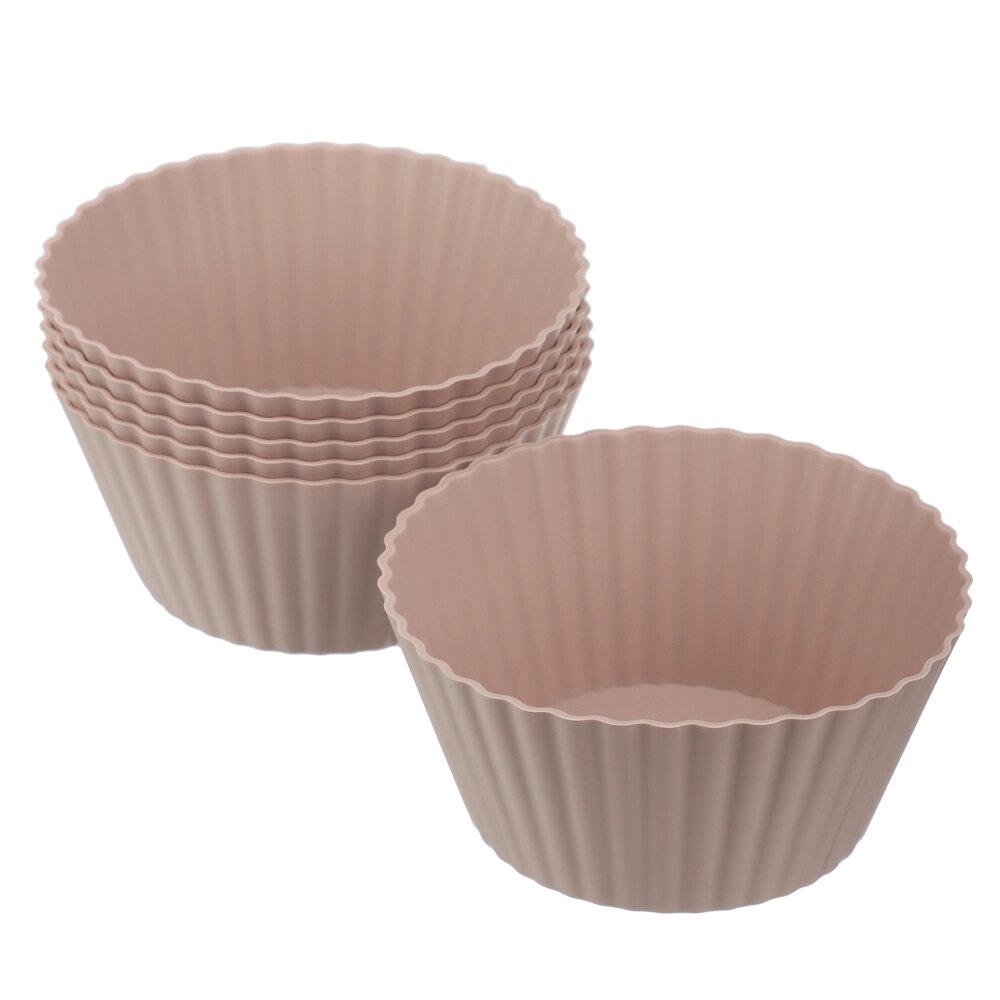 SATOSHI Алион Набор форм для выпечки кексов 6шт, 9,5x4,4см, силикон от компании ООО "Барс" - фото 1