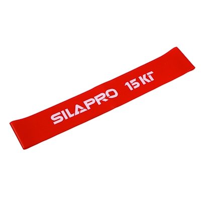 SILAPRO Фитнес-резинка, 30х5х0.07 см, нагрузка 15 кг, латекс от компании ООО "Барс" - фото 1