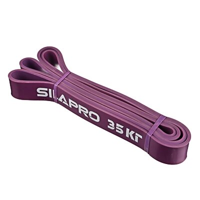 SILAPRO Лента для фитнеса силовая эластичная 208х0,45х3,2см, латекс, 35 кг от компании ООО "Барс" - фото 1