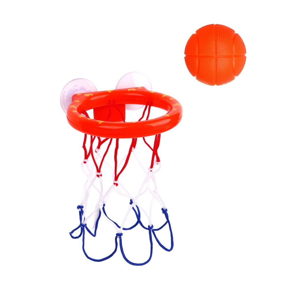 SILAPRO Набор для мини-баскетбола на присосках (корзина d14см-1шт; мяч 5.5см-3шт), пластик от компании ООО "Барс" - фото 1