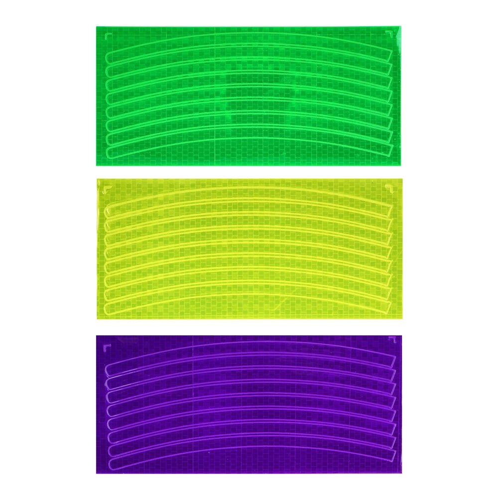 SILAPRO Наклейки светоотражающие 8шт на колесо 22х10см, ПВХ от компании ООО "Барс" - фото 1