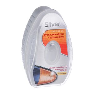 SILVER Губка-блеск для обуви с дозатором, силикон/антистатик, 6мл, бесцветный, PS3007-03/2007-03