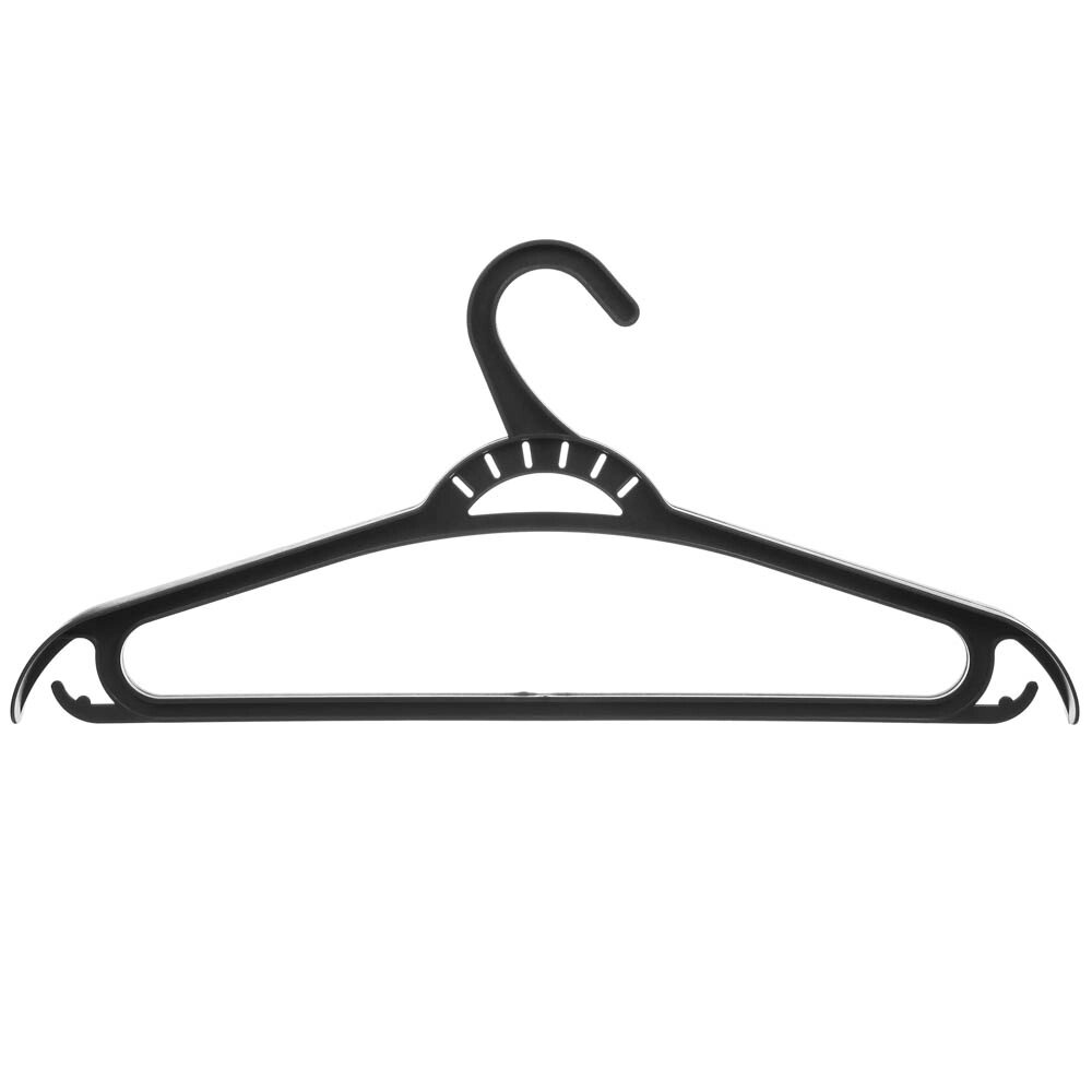 Вешалка для одежды пластик р. 48-50, цв. черный ХП от компании ООО "Барс" - фото 1