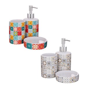VETTA Набор для ванной "Мозаика", 3 предмета, керамика, 2 дизайна