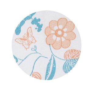 VETTA Салфетка для сушки посуды из микрофибры, "Цветы", 38x50см, 300г/кв. м, 1 дизайн