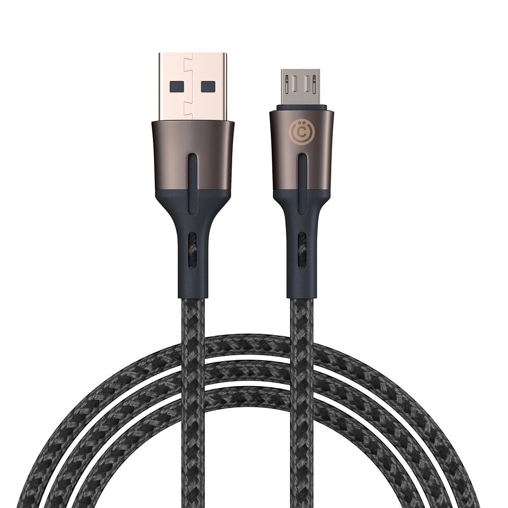 ВСЁГАЗИН Кабель для зарядки Авангард Micro USB, 1м, 3А, Быстрая зарядка QC3.0, синий от компании ООО "Барс" - фото 1