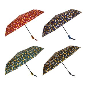 Зонт, полуавтомат, сплав, пластик, полиэстер, 55см, 8 спиц, 4 цвета, арт. 2