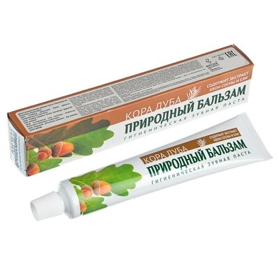 Зубная паста природный бальзам кора дуба, 90гр