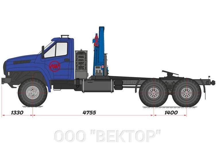 Агрегат АТЭ-6 на шасси Урал 4320-6952-72 Next  с КМУ АНТ-22.2 от компании ООО "ВЕКТОР" - фото 1