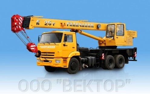 Автокран  "Клинцы" КС-55713-1К-2 шасси Камаз-65115 г/п 25т., 24 М от компании ООО "ВЕКТОР" - фото 1