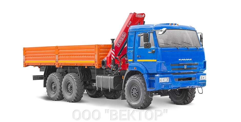 Бортовой Камаз 43118-3027-46 с КМУ FASSI 155А.0.22 от компании ООО "ВЕКТОР" - фото 1