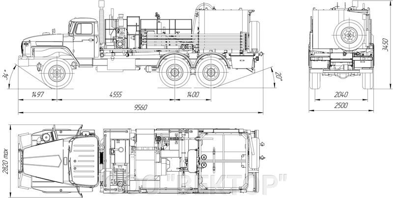 Цементировочный агрегат ЦА-32 на шасси Урал 4320 (6х6) - особенности