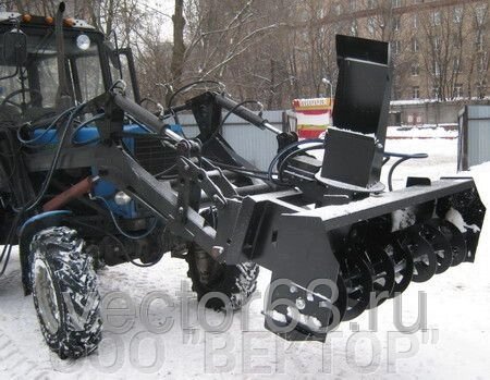 Шнекороторный снегоочиститель ШРС (снегометатель) – навесное быстросъемное  оборудование от компании ООО "ВЕКТОР" - фото 1
