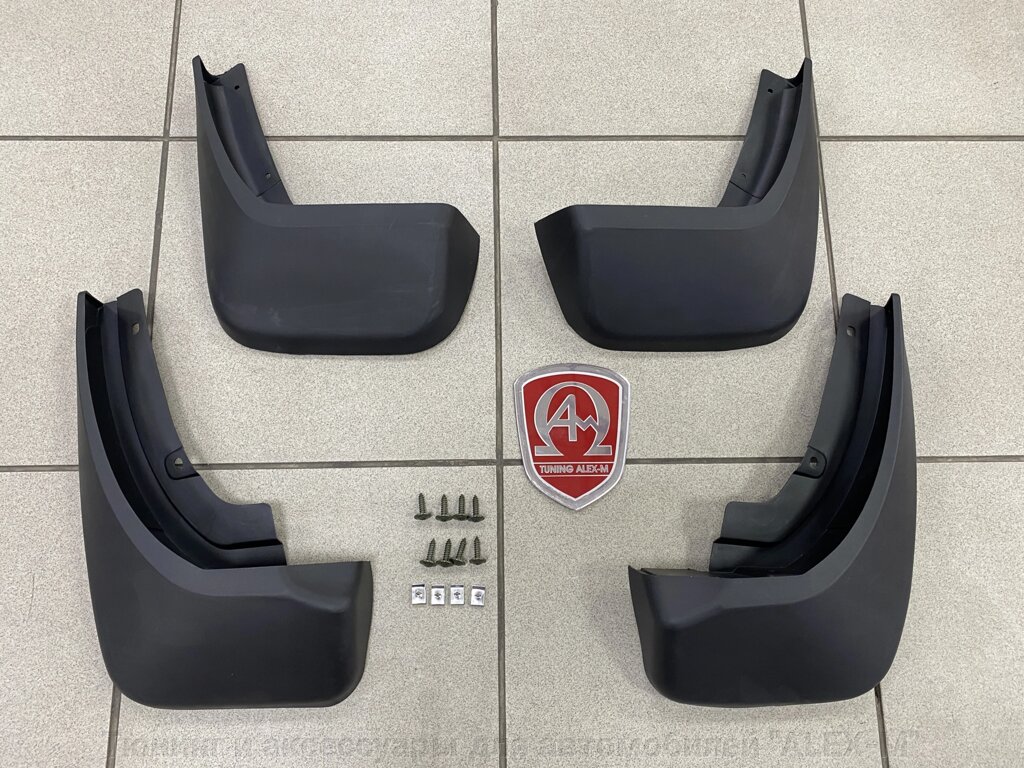 Брызговики передние + брызговики задние пластиковые (Китай) для LR Discovery V (L462) 2016-2019 от компании Тюнинг и аксессуары для автомобилей "ALEX-M" - фото 1