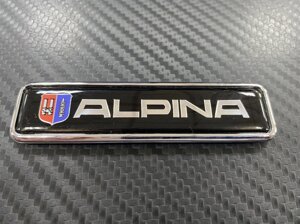 Эмблема Alpina на хромированной подложке для BMW