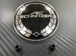 Эмблема на багажник 74 мм AcSchnitzer чёрная для BMW