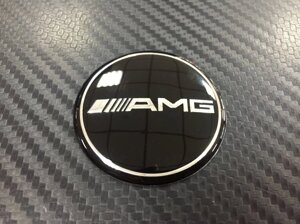 Эмблема в руль AMG чёрная 51 мм для Mercedes Benz
