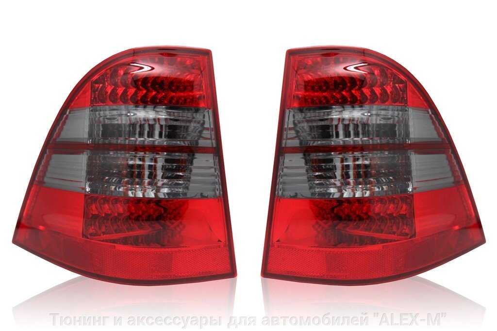 Фонари задние светодиодные красные + тонированные для Mercedes ML163 от компании Тюнинг и аксессуары для автомобилей "ALEX-M" - фото 1