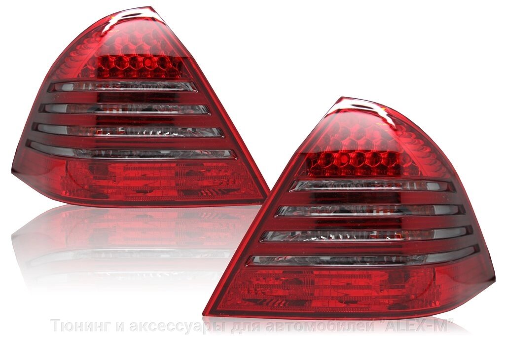 Фонари задние светодиодные красные + тонированные для Mercedes w220 от компании Тюнинг и аксессуары для автомобилей "ALEX-M" - фото 1