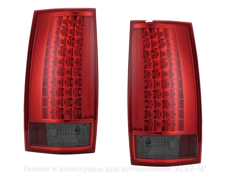 Фонари задние светодиодные красные + тонированные для Tahoe 2007-2014 от компании Тюнинг и аксессуары для автомобилей "ALEX-M" - фото 1