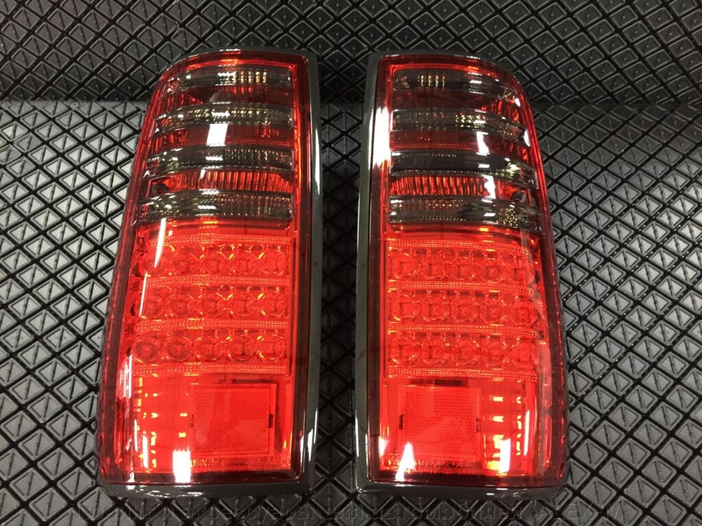 Фонари задние светодиодные красные + тонированные полоски для Toyota Land Cruiser 80 от компании Тюнинг и аксессуары для автомобилей "ALEX-M" - фото 1