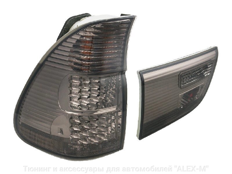 Фонари задние светодиодные тонированные для BMW X5 E53 от компании Тюнинг и аксессуары для автомобилей "ALEX-M" - фото 1