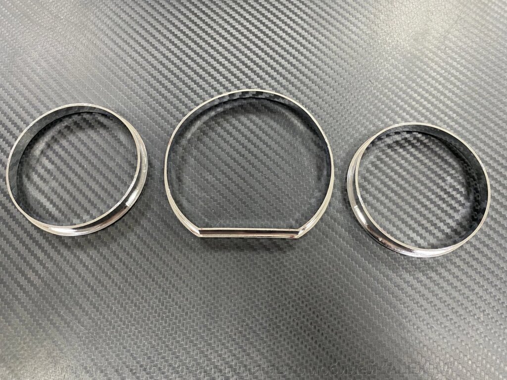 Хромированные кольца в щиток приборов пластик для Mercedes w124 от компании Тюнинг и аксессуары для автомобилей "ALEX-M" - фото 1