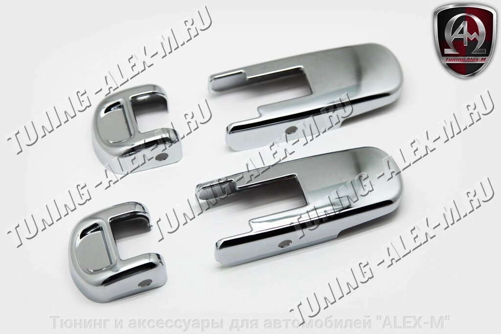 Хромированные накладки на петли капота пластик для Hummer H2 от компании Тюнинг и аксессуары для автомобилей "ALEX-M" - фото 1