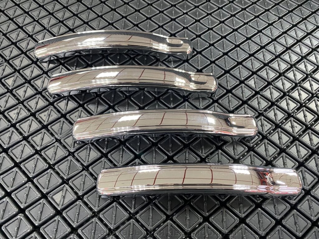 Хромированные накладки на ручки дверей пластик для Hummer H2 от компании Тюнинг и аксессуары для автомобилей "ALEX-M" - фото 1
