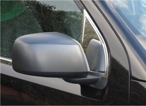 Хромированные накладки на ветровичок зеркала из нержавеющей стали для Nissan Pathfinder 2005-
