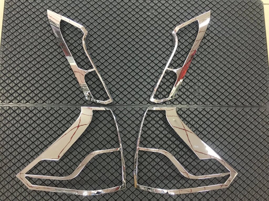 Хромированные накладки на задние фонари для Honda CR-V 2012- от компании Тюнинг и аксессуары для автомобилей "ALEX-M" - фото 1