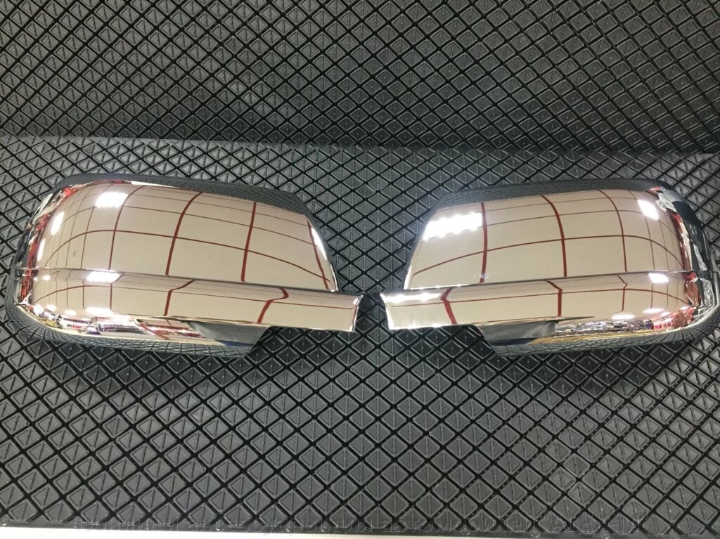 Хромированные накладки на зеркала для Toyota Sequoia 2008-2011 от компании Тюнинг и аксессуары для автомобилей "ALEX-M" - фото 1