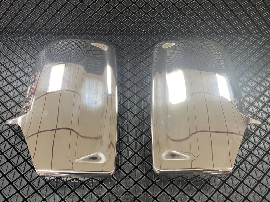Хромированные накладки на зеркала из нержавеющей стали (Турция) для Mercedes Sprinter w906 2006-2018 от компании Тюнинг и аксессуары для автомобилей "ALEX-M" - фото 1