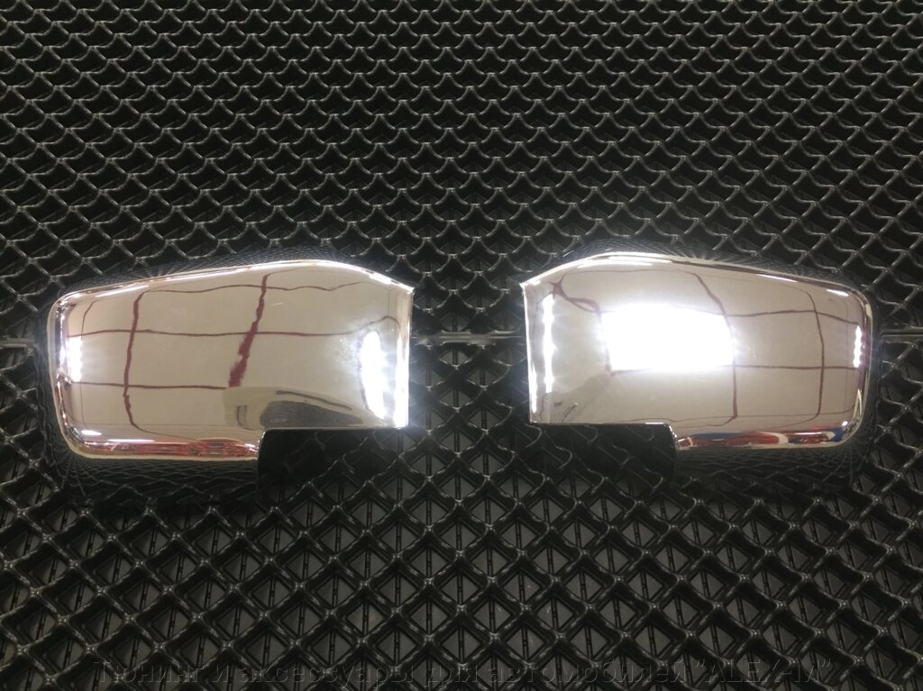 Хромированные накладки на зеркала (пластик) для BMW E34 от компании Тюнинг и аксессуары для автомобилей "ALEX-M" - фото 1