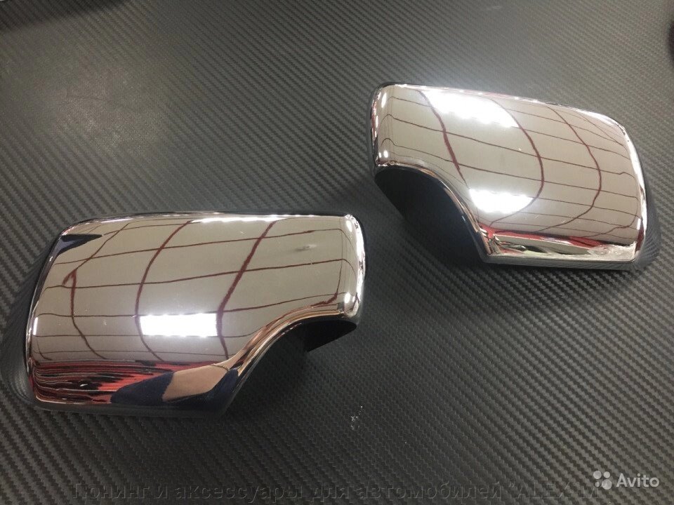 Хромированные накладки на зеркала (пластик) для BMW E39 от компании Тюнинг и аксессуары для автомобилей "ALEX-M" - фото 1