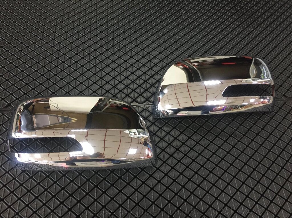 Хромированные накладки на зеркала пластик для Toyota Prado 150 от компании Тюнинг и аксессуары для автомобилей "ALEX-M" - фото 1