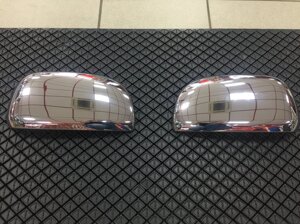 Хромированные накладки на зеркала пластик для Toyota Rav-4 2006-2012